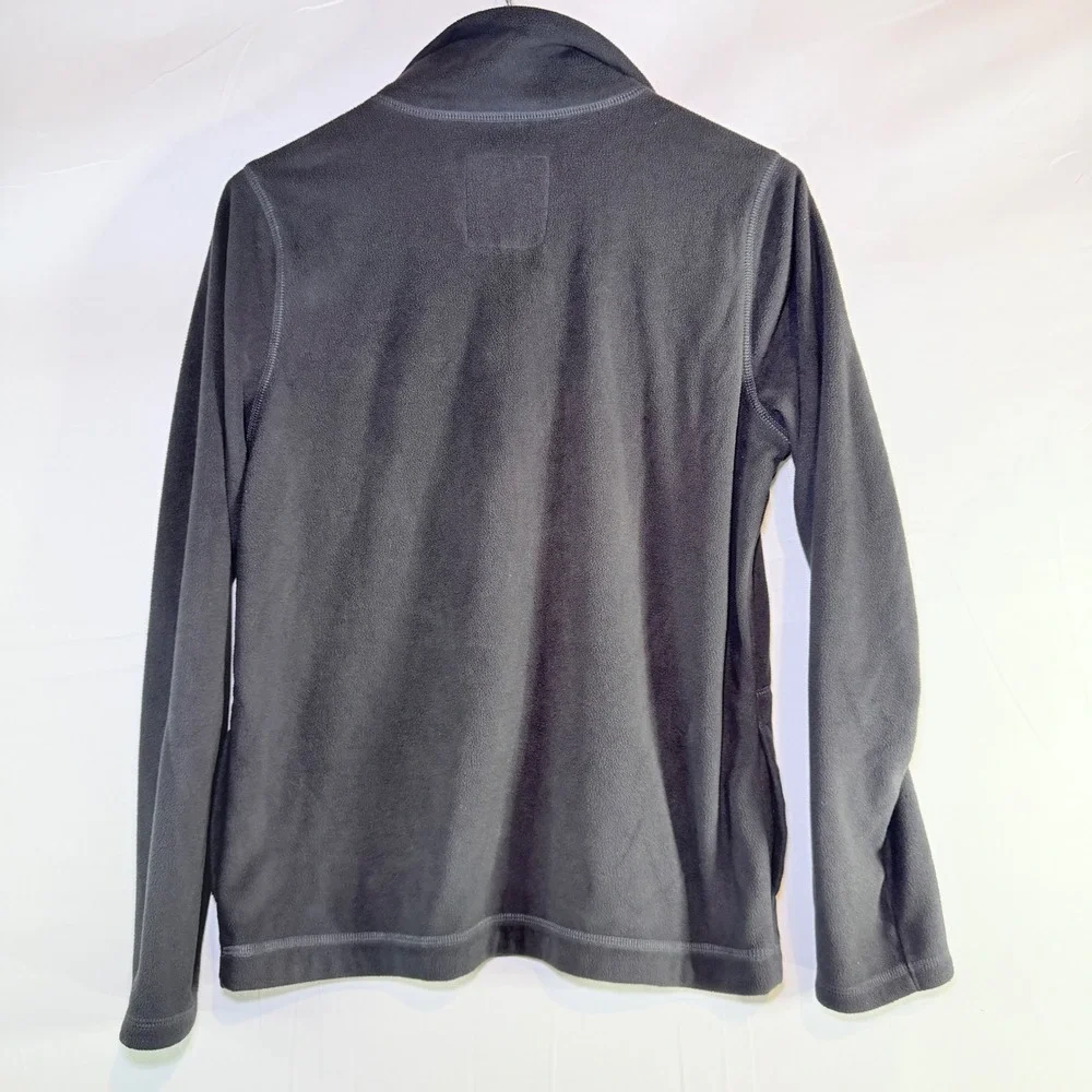 Old Navy Boys Small Gray Quarter Zip Fleece Pullover Mock Neck Sweater Jacket‎